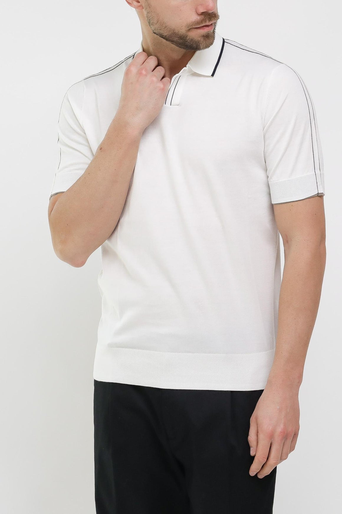  Paolo Pecora Polo Cream Uomo - 3