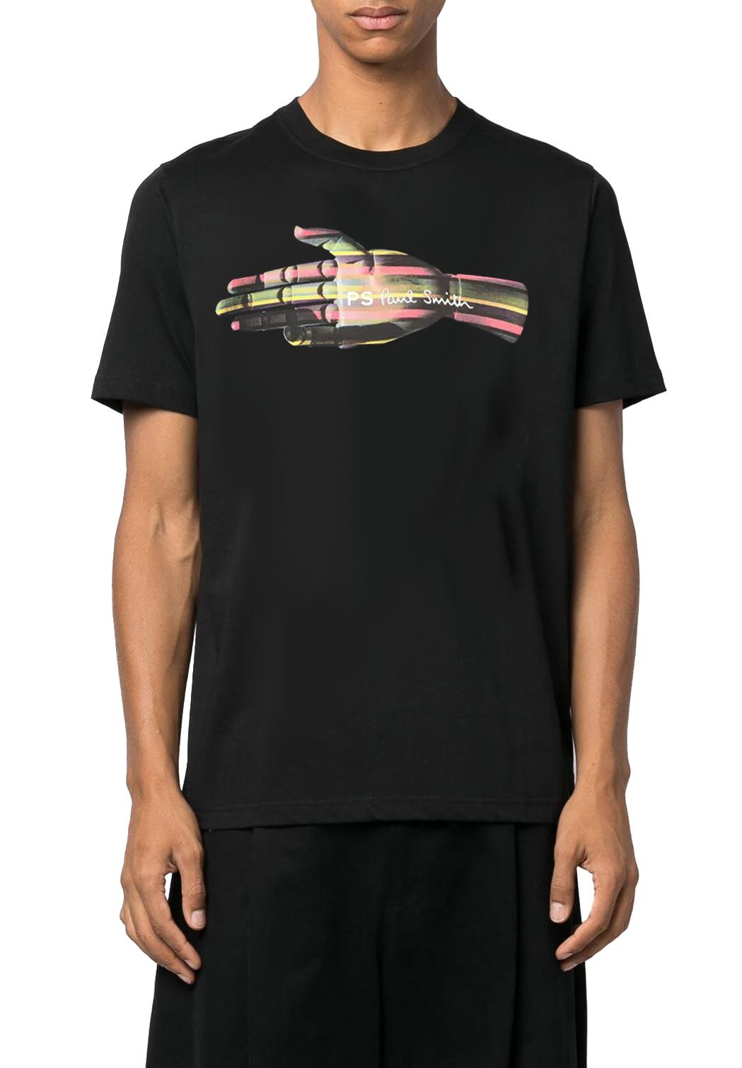  Paul Smith T-shirt Con Stampa Grafica Black Uomo - 5