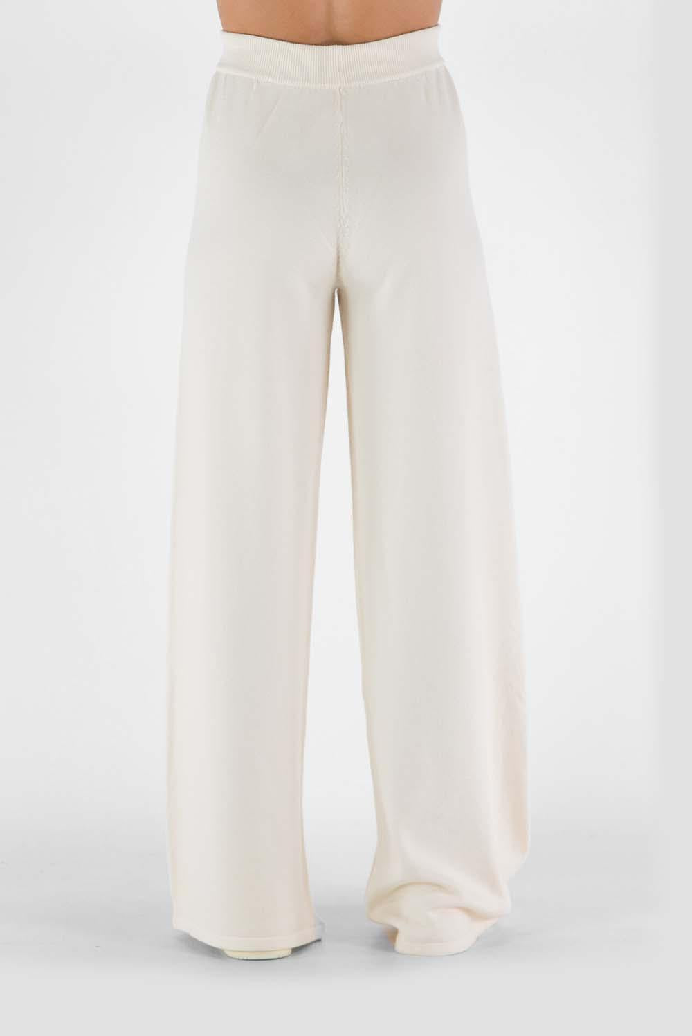 HNW475BIANCO BURRO: Pantaloni a Gamba Dritta
