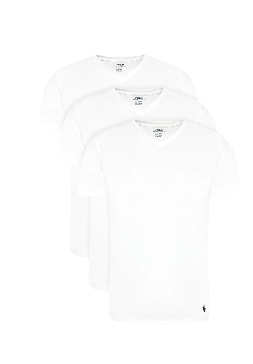  Ralph Lauren T-shirt 3 Pack White Uomo - 1