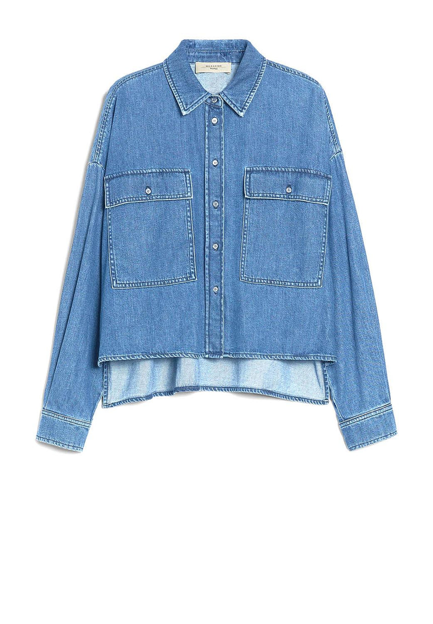  Max Mara Camicia Zemira Woman Blu