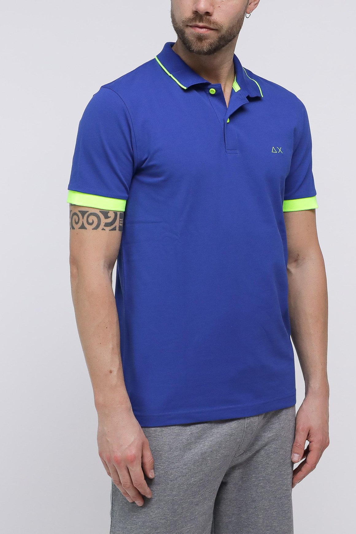  Sun 68 Polo Pique' Royal Uomo - 3
