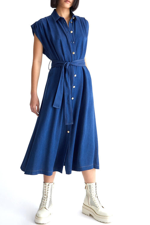 Denim shirt dress