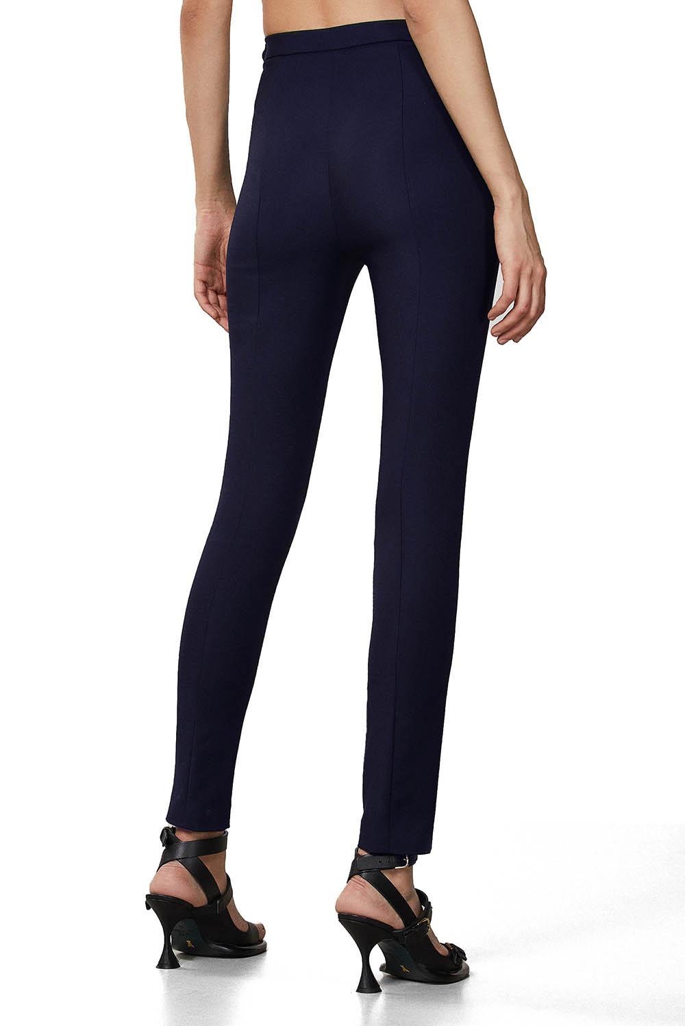  Patrizia Pepe Pantalone Slim Alla Caviglia Navy Woman - 3
