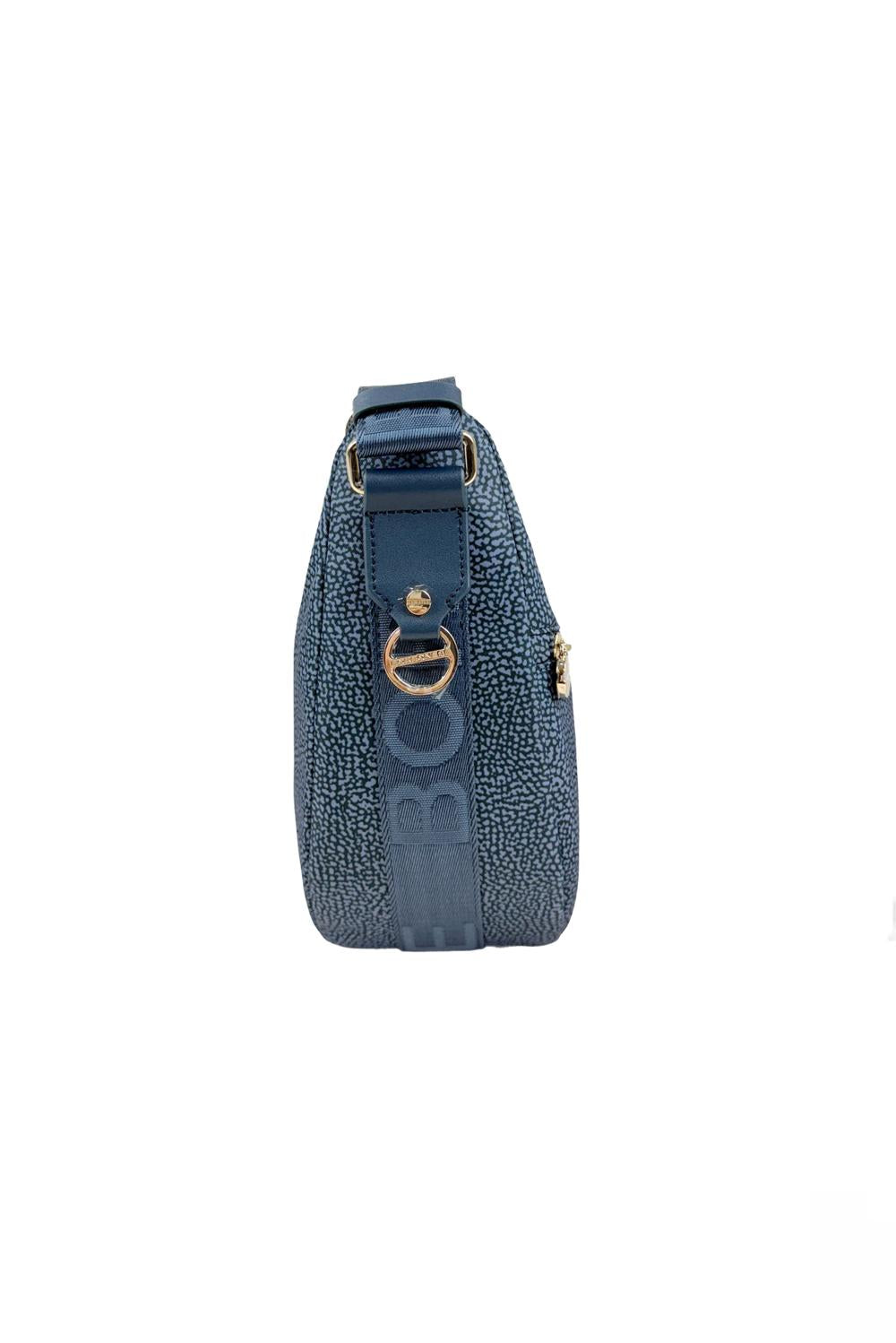  Borbonese Eco Line Luna Bag Middle Blu Lapis Woman - 3