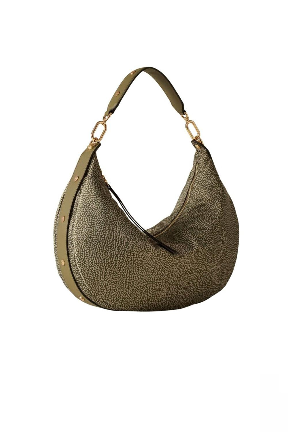  Borbonese Frame Hobo Medium Olive Woman - 2
