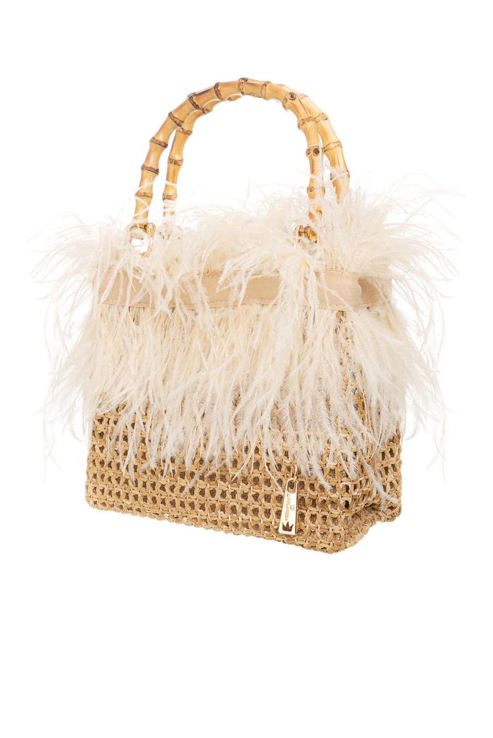  La Milanesa Positano Tote Bag Ecru Woman - 2