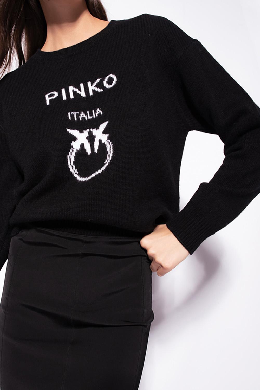  Pinko Pullover Love Birds Nero Woman - 3