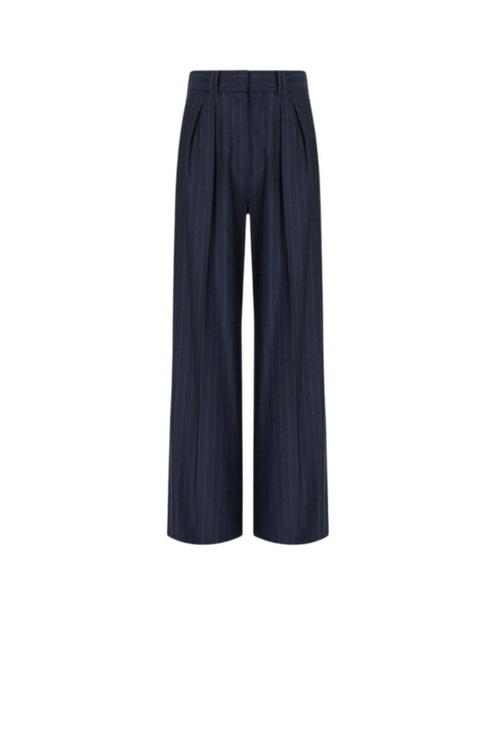 MAX MARA Pantalone Gela Blu Navy<BR/>
