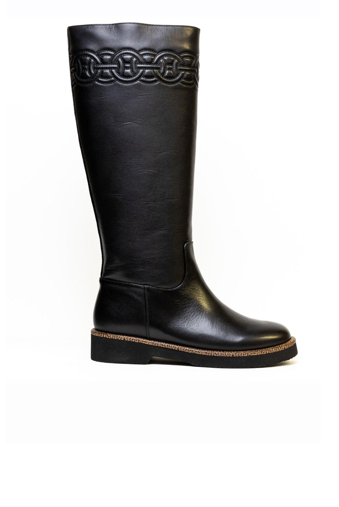  Borbonese Boot Vitello Nero Woman - 1