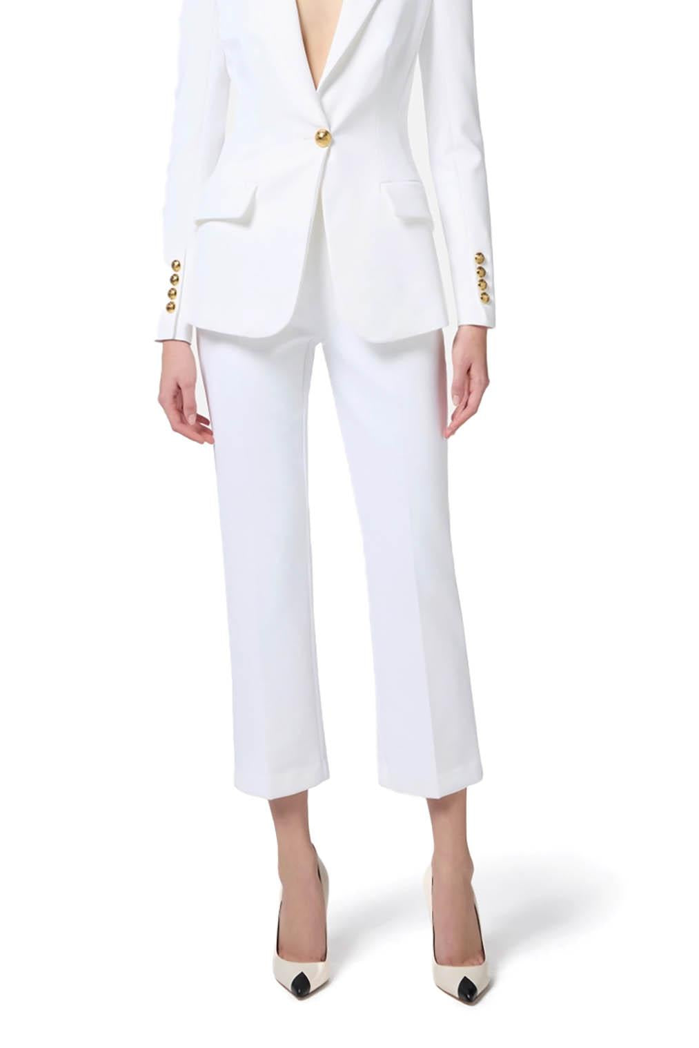  Elisabetta Franchi Tailleur Monopetto Avorio Woman - 4