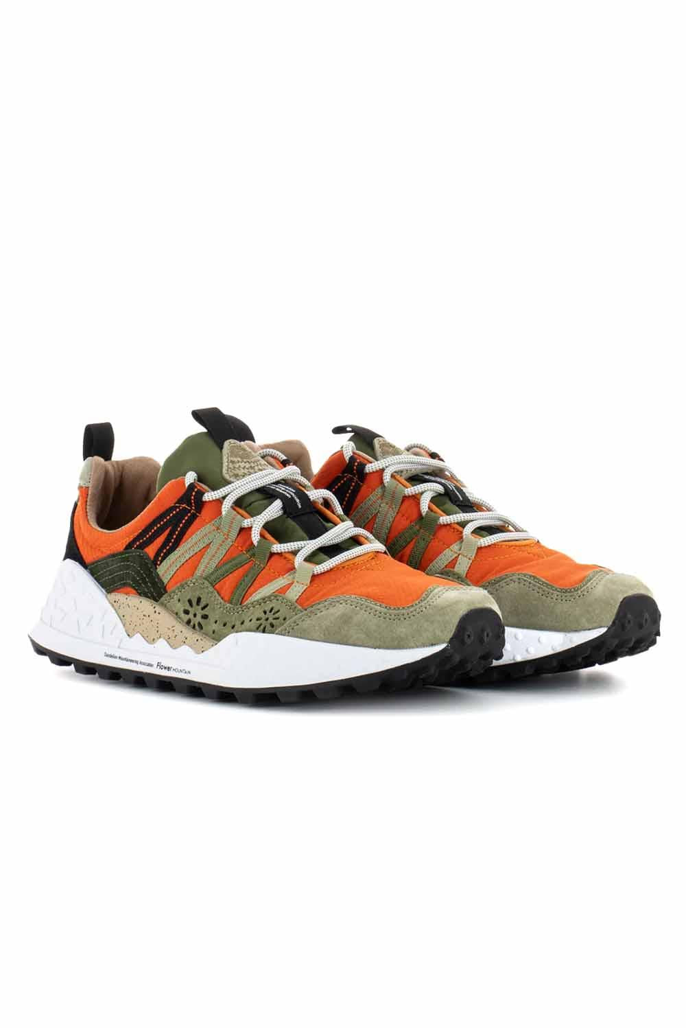  Flower Mountain Washi Sneakers Brown Red Uomo - 2