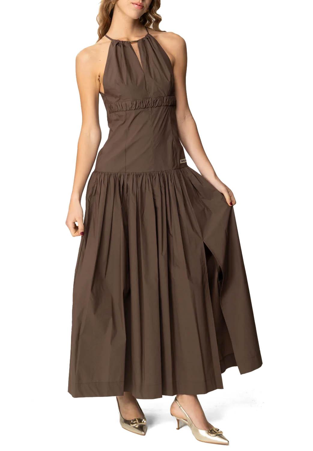  Patrizia Pepe Vestito In Cotone Sensual Brown Woman - 5