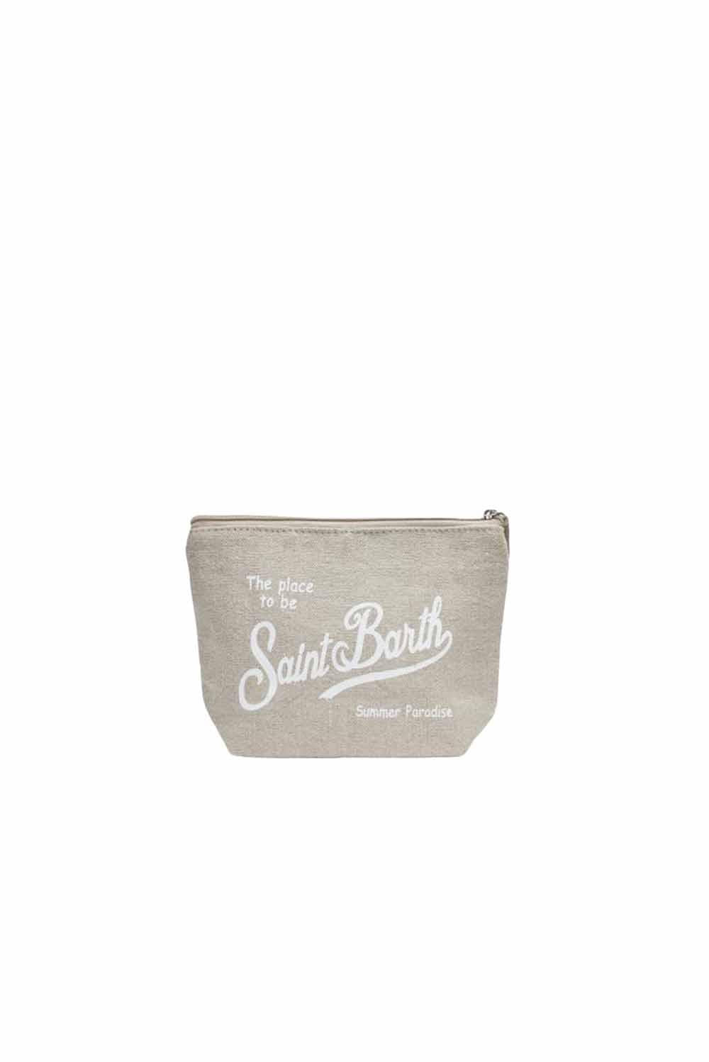  Mc2 Saint Barth Pochette Aline Linen Woman - 4