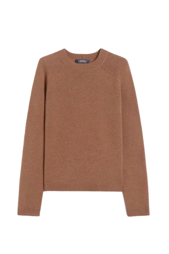 MAX MARA Maglione Damasco lana cashmere golden camel