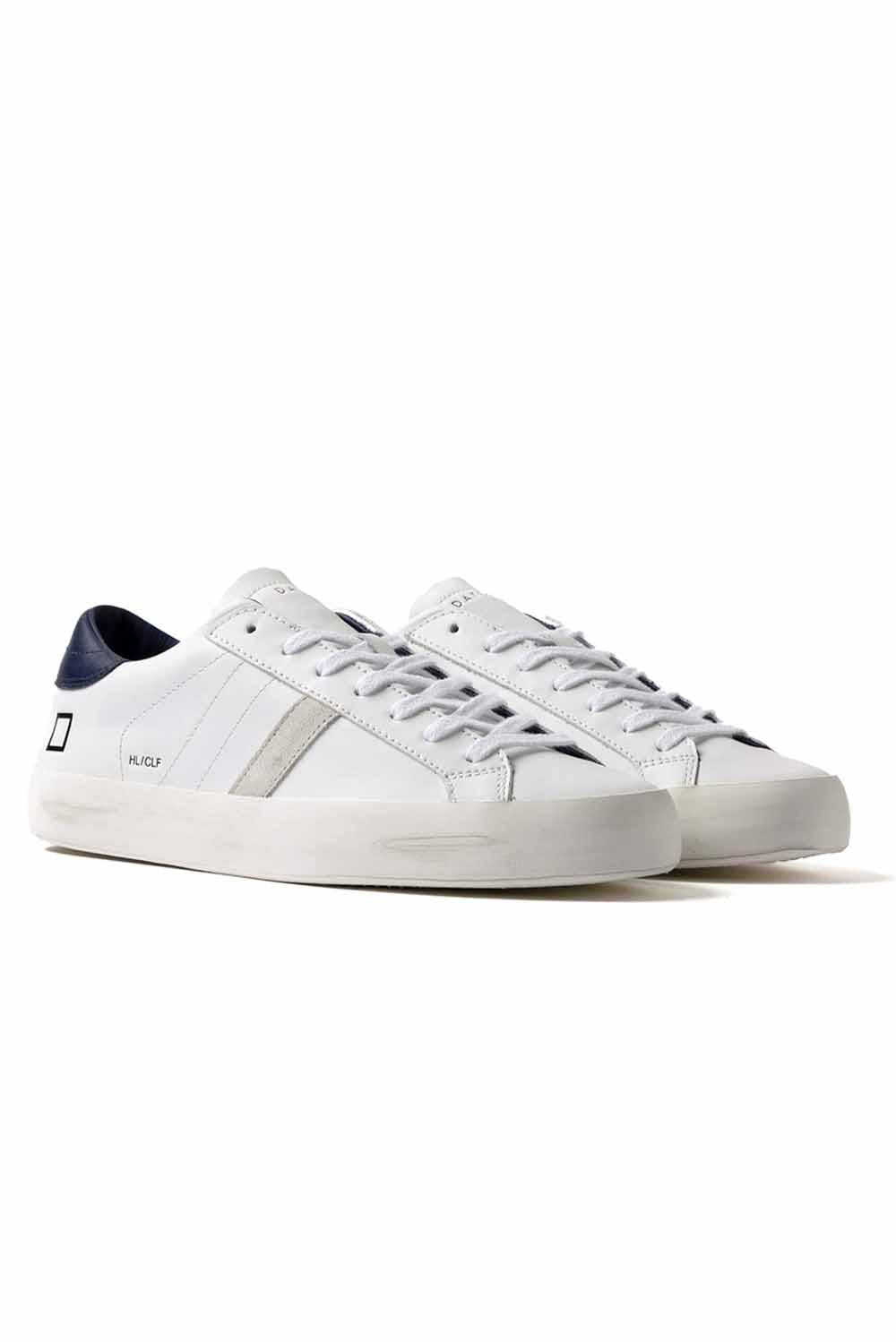  Date D.a.t.e. Sneakers Hill Low White Blue Uomo - 2
