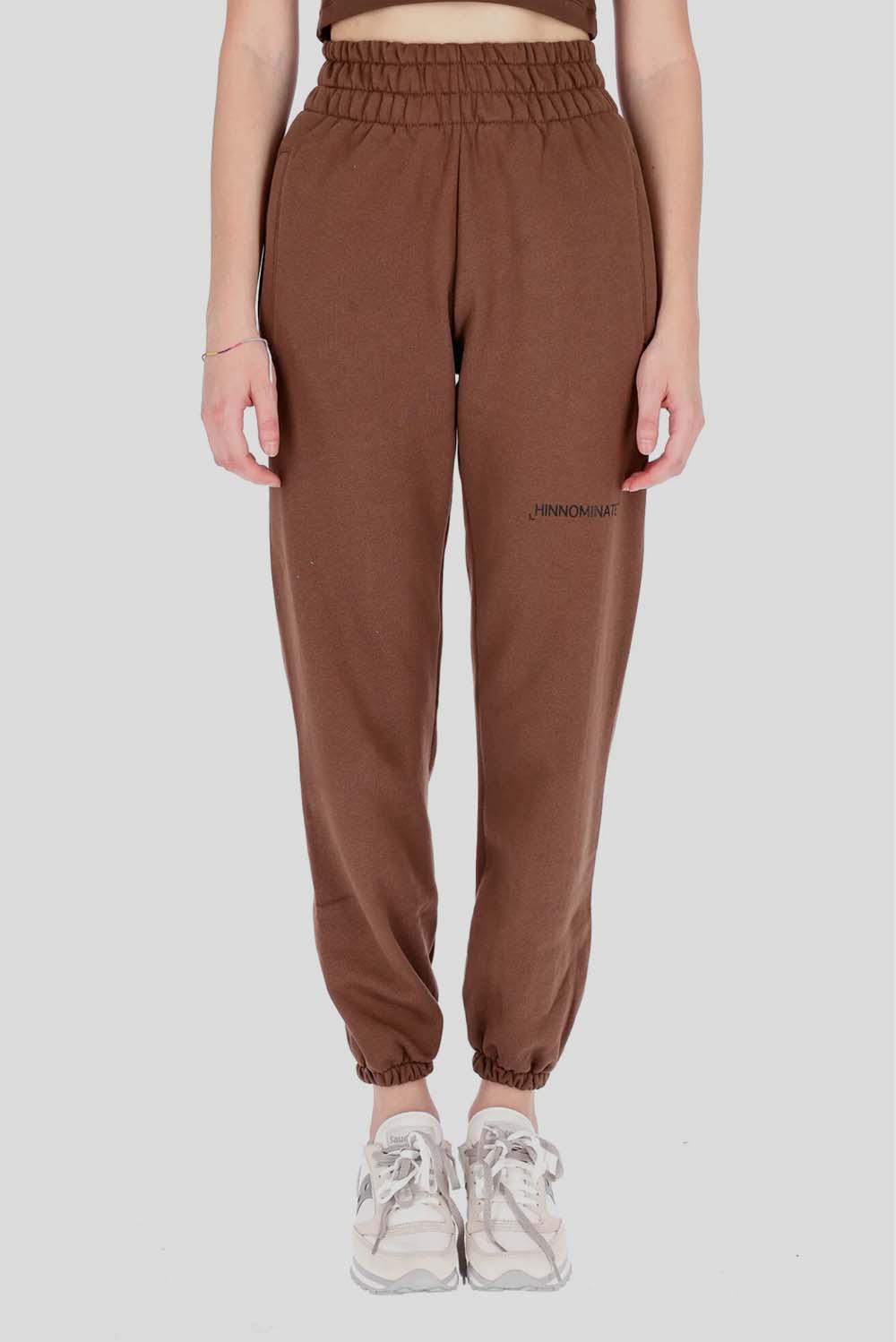  Hinnominate Pantalone In Felpa Marrone Cioccolato Woman - 1