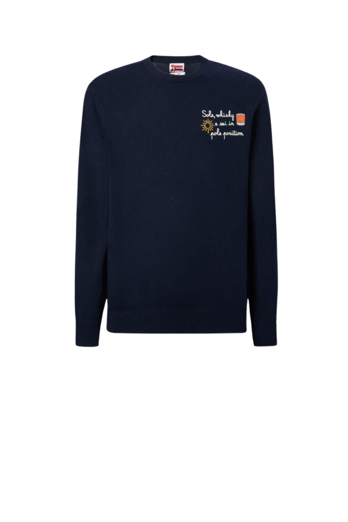  Mc2 Girocollo Heron Light Con Ricamo Sole Uomo - 1